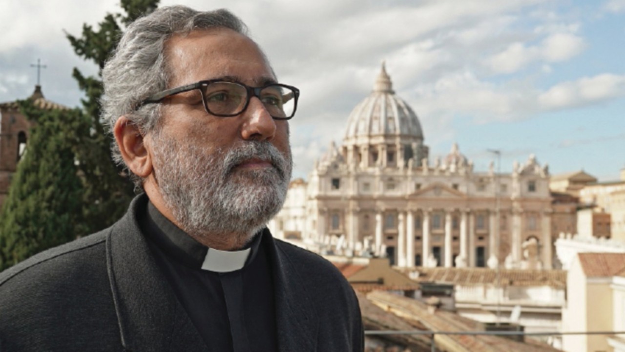 Jesuit Father Juan Antonio Guerrero Alves, prefect of the Secretariat for the Economy, is pictured ...